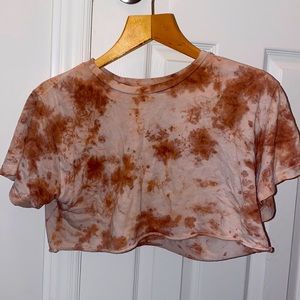 Garage tie dye cropped top size small